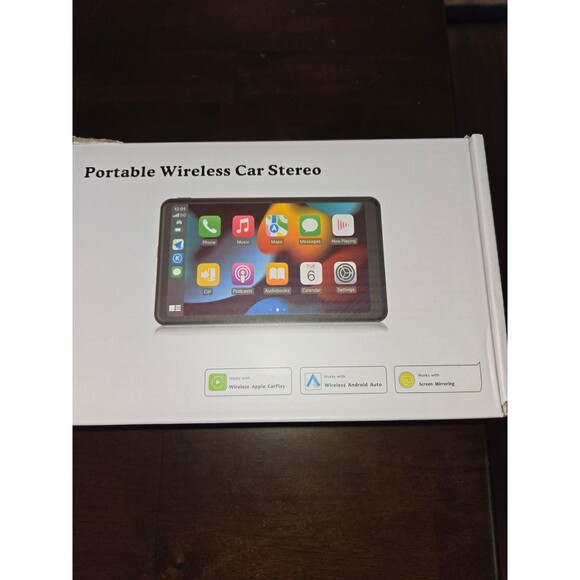 Portable Wireless Car Play/Stereo Touchscreen - Picture 1 of 4
